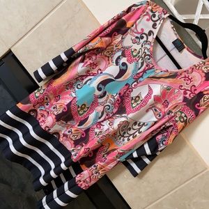 Multi colored tunic